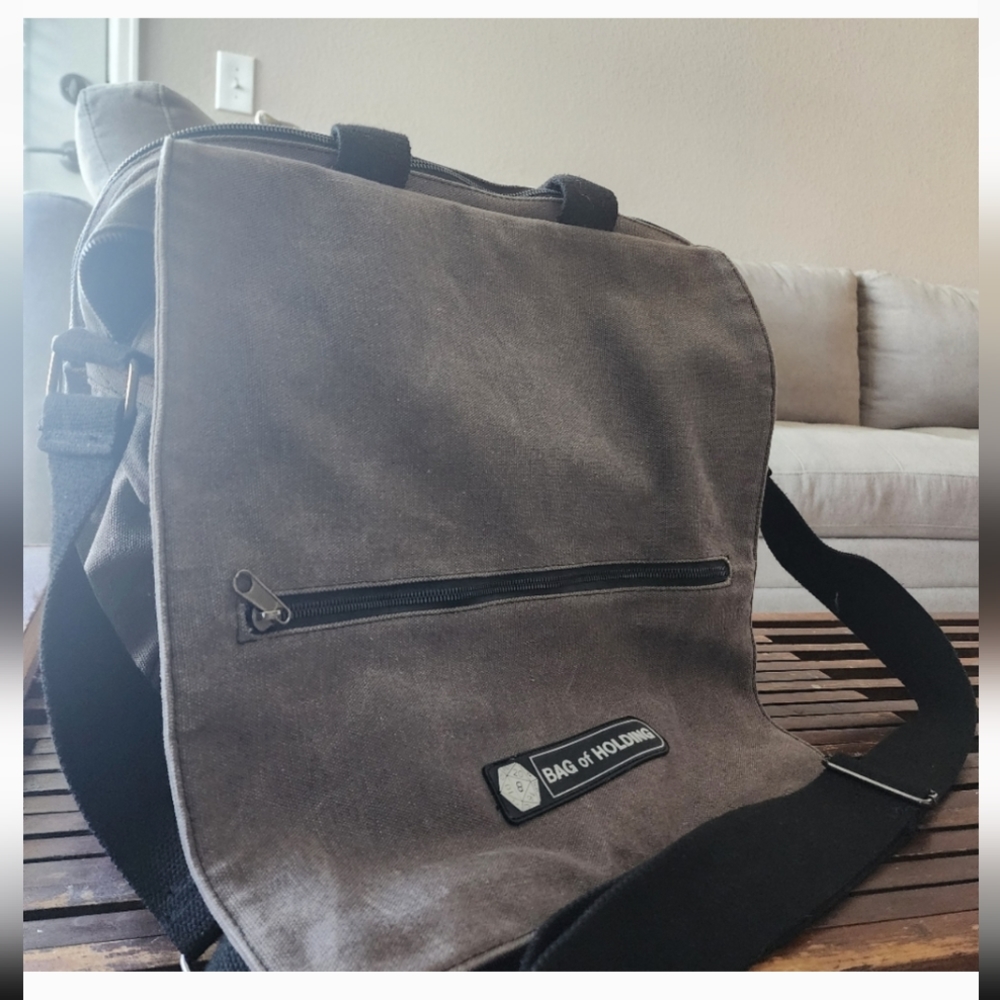 Bag of Holding (ThinkGeek) Canvas Crossbody Messenger Laptop Bag Large DND